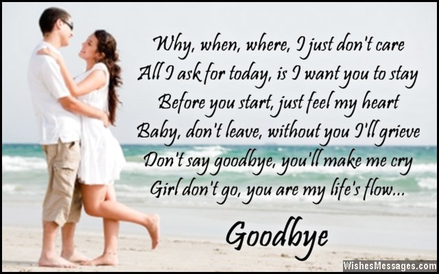 Goodbye Poems For Girlfriend