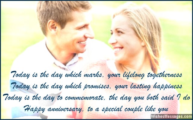 Anniversary poems for couples WishesMessages.com