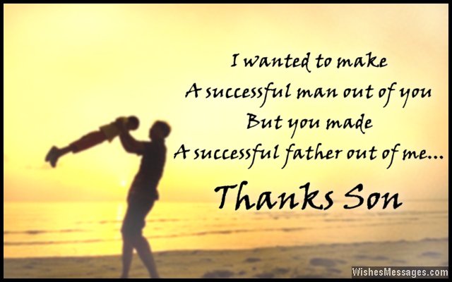 Thank You Messages For Son – Wishesmessages.com