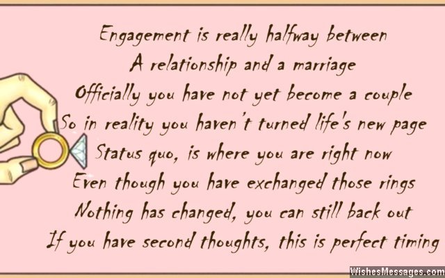 Engagement Sayings Poems