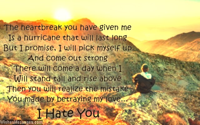 I Hate You Messages For Ex Girlfriend Hate You Quotes For Her