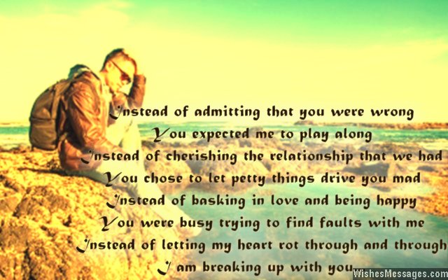 Breakup Messages for Girlfriend Quotes for Her