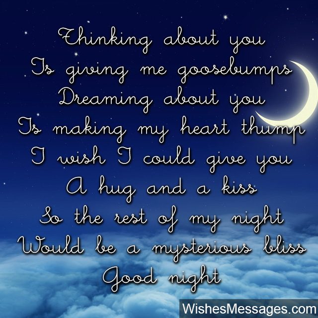 Good Night Poems for Boyfriend: Poems for Him – WishesMessages.com