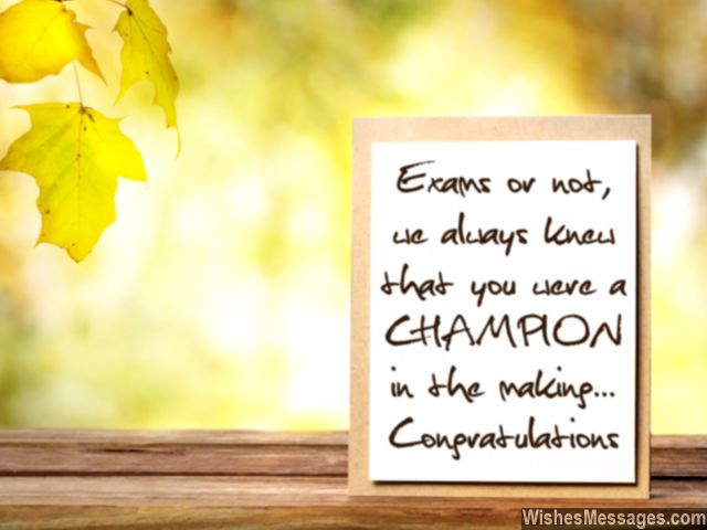 Congratulations for Passing Exams and Tests: Best Wishes for Students
