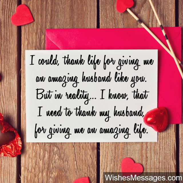 Thank You Messages for Husband: Quotes and Notes for Him