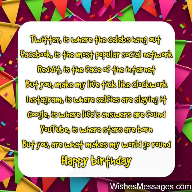 Birthday Poems for Best Friends – WishesMessages.com