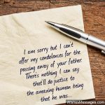 Condolence Messages for a Father’s Death: Words of Sympathy