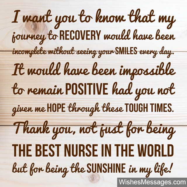 Thank You Notes For Nurses Quotes And Messages To Say Thanks Wishesmessages Com